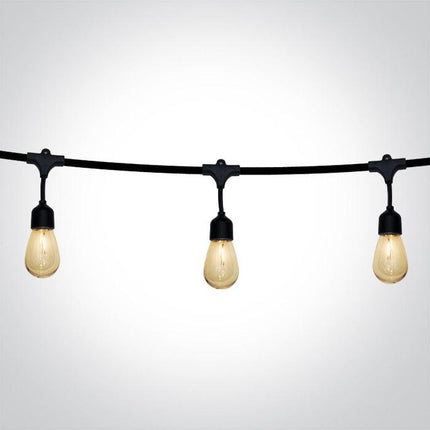 ONE Light | 0996/B BLACK SOLAR STRING LIGHTS 1w IP67 8,5m 12xLEDs - OEM NORDIC - Quality Parts Distribution