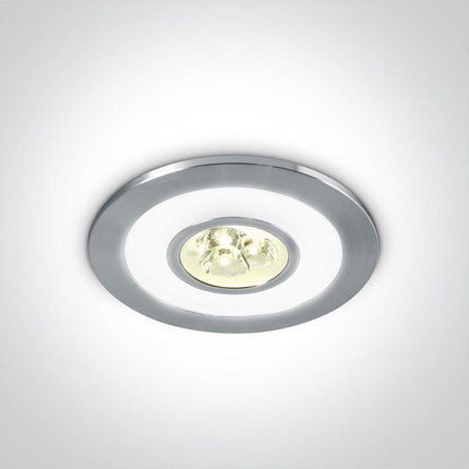 ONE Light | 10103A/W/D ALUMINIUM LED 3x1w WW + RING LED DL 350mA IP42 - OEM NORDIC - Quality Parts Distribution