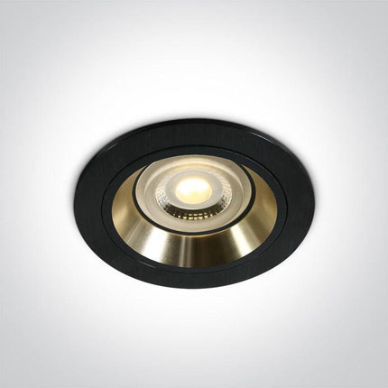 ONE Light | 10105ALG/B/GL BLACK GU10 10W GOLD REFLECTOR - OEM NORDIC - Quality Parts Distribution