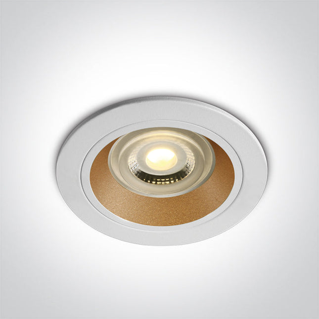ONE Light Spotlight 10W IP20 White-Brass 10105ALG/W/BS