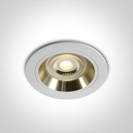 ONE Light | 10105ALG/W/GL WHITE GU10 10W GOLD REFLECTOR - OEM NORDIC - Quality Parts Distribution
