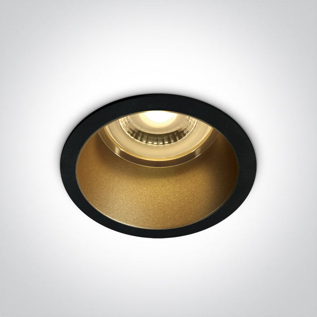 ONE Light Spotlight 10W IP20 Black-Brass 10105D8/B/BS