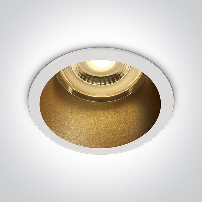 ONE Light Spotlight 10W IP20 White-Brass 10105D8/W/BS