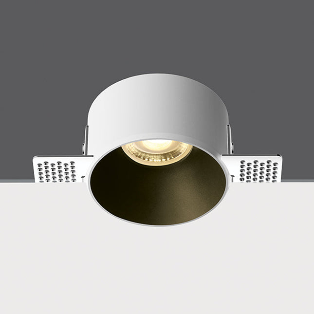 ONE Light | 10105MR WHITE GU10 10W TRIMLESS DARK LIGHT WITHOUT REFLECTOR