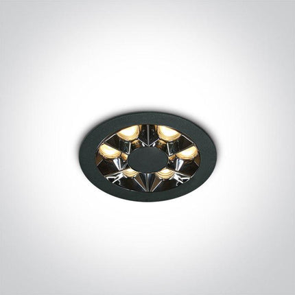 ONE Light | 10106X/B/W BLACK RECESSED LED 6W WW IP20 38deg 230V DARK LIGHT - OEM NORDIC - Quality Parts Distribution