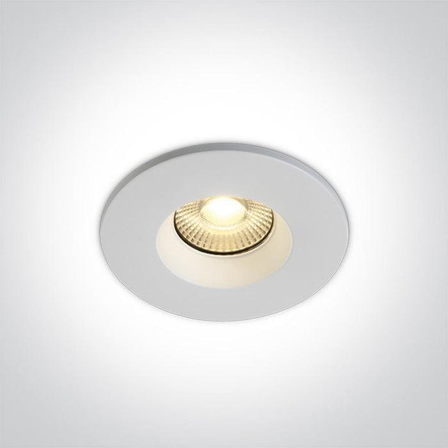 ONE Light | 10107DF/W WHITE FIRE RATED LED 7W WW 60deg IP65 230V DIMMABLE - OEM NORDIC - Quality Parts Distribution