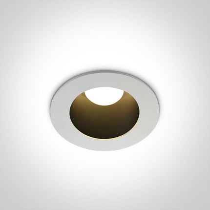ONE Light LED Downlight 8W 480lm 3000K CRI80 60° IP20 White-Black 10108ED/W/B/W
