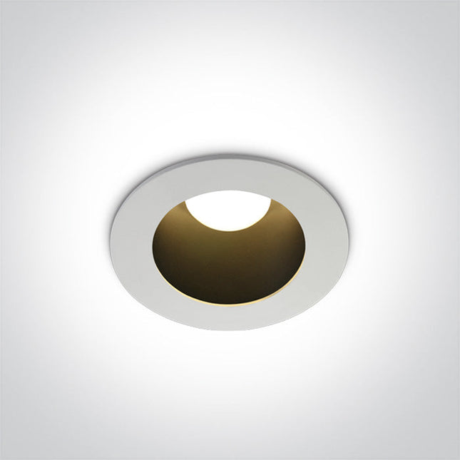 ONE Light LED Downlight 8W 480lm 3000K CRI80 60° IP20 White-Black 10108ED/W/B/W