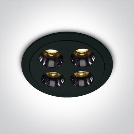 ONE Light | 10110H/B/W BLACK RECESSED LED 10W WW IP20 38deg 230V DARK LIGHT - OEM NORDIC - Quality Parts Distribution