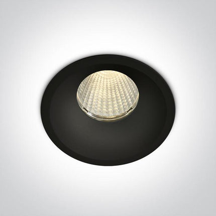 ONE Light | 10112TP/B/W BLACK COB LED 12w WW 700mA 38deg IP65 SEMITRIMLESS - OEM NORDIC - Quality Parts Distribution