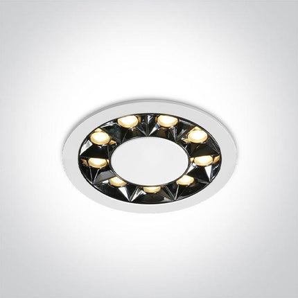 ONE Light | 10112X/W/W WHITE RECESSED LED 12W WW IP20 38deg 230V DARK LIGHT - OEM NORDIC - Quality Parts Distribution