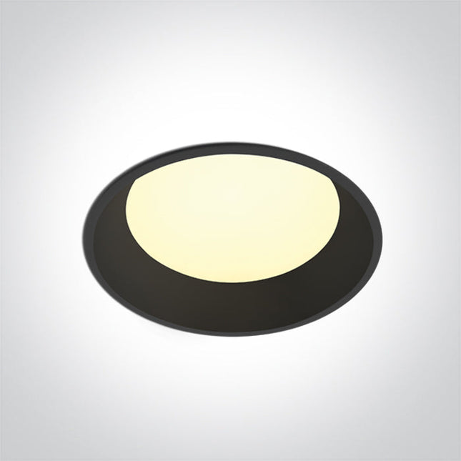 ONE Light LED Downlight 20W 2000lm 3000K-4000K-5000K CRI90 IP65 Black 10120FD/B/V