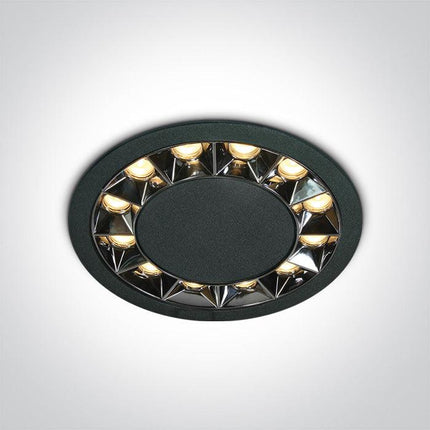 ONE Light | 10120X/B/W BLACK RECESSED LED 20W WW IP20 38deg 230V DARK LIGHT - OEM NORDIC - Quality Parts Distribution