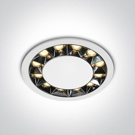 ONE Light | 10120X/W/W WHITE RECESSED LED 20W WW IP20 38deg 230V DARK LIGHT - OEM NORDIC - Quality Parts Distribution