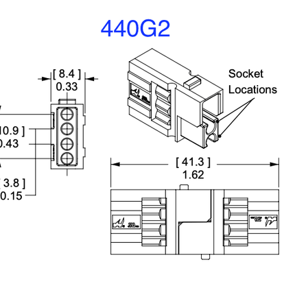 Kit with 4 auxiliary contacts AWG16-20 for SBE 320/SBX 350 [MPN: 440G2] - OEM NORDIC - Quality Parts Distribution