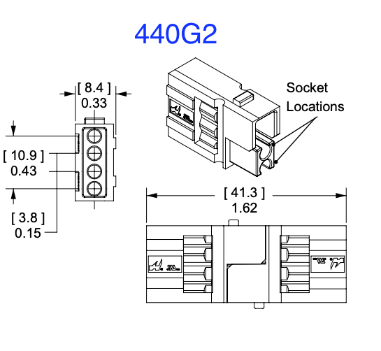 Kit with 4 auxiliary contacts AWG16-20 for SBE 320/SBX 350 [MPN: 440G2] - OEM NORDIC - Quality Parts Distribution