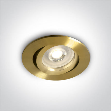 ONE Light Spotlight 10W IP20 Brushed Brass 11105A1/BBS