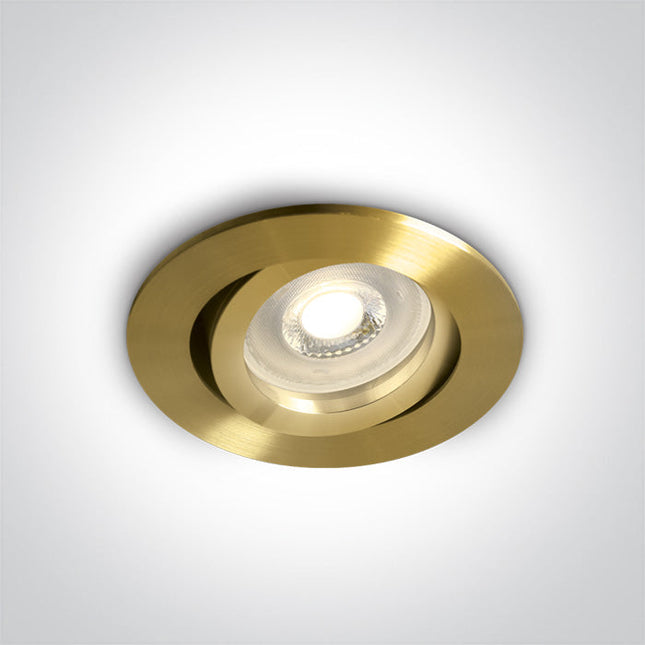 ONE Light Spotlight 10W IP20 Brushed Brass 11105A1/BBS