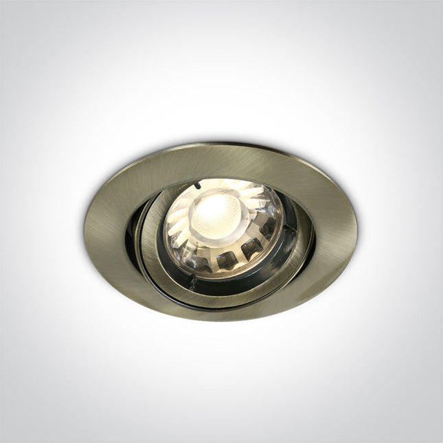 ONE Light Spotlight Antique Brass 11105C/ABS