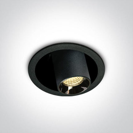 ONE Light | 11106T/B/W BLACK COB RECESSED LED 6W WW 38deg ADJUSTABLE DARK LIGHT 230V - OEM NORDIC - Quality Parts Distribution