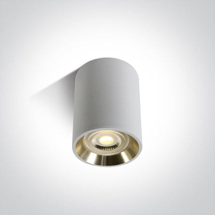 ONE Light | 12105AL/W/GL WHITE GU10 10W GOLD REFLECTOR DARK LIGHT - OEM NORDIC - Quality Parts Distribution