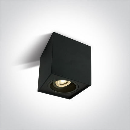 ONE Light | 12105YA/B BLACK GU10 10W ADJUSTABLE SQUARE 100-240V - OEM NORDIC - Quality Parts Distribution