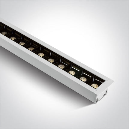 ONE Light | 38145BR/W/W WHITE RECESSED 48pcs SPOTS LED 40W WW 34d LINEAR IP20 230V DARK LIGHT - OEM NORDIC - Quality Parts Distribution