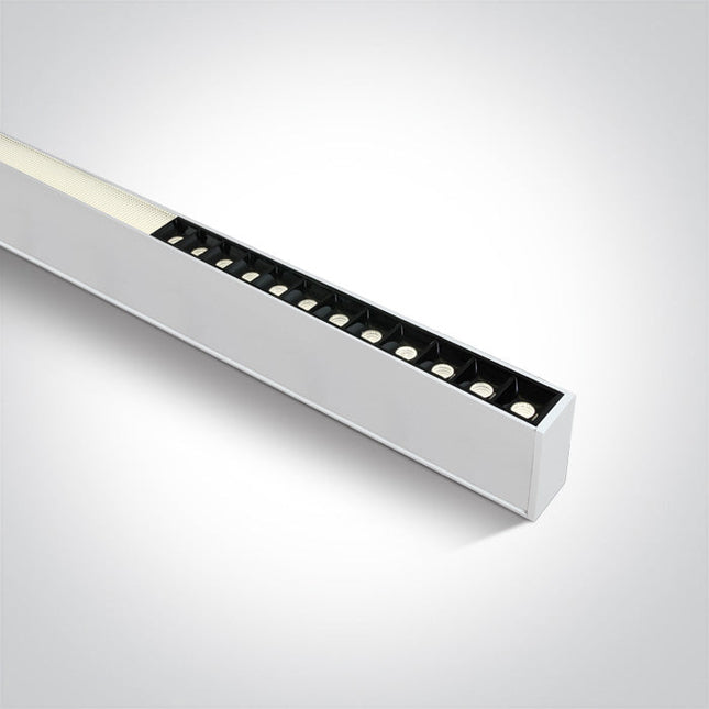 ONE Light | 38150C/W/C WHITE 24pcs SPOTS + DIFFUSER UGR19 LED 40W CW 1200mm LINEAR 230V - OEM NORDIC - Quality Parts Distribution