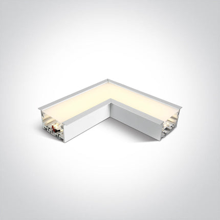 ONE Light | 38152RC/W/W WHITE CORNER FOR 38152R LED 8W WW 120d LINEAR 230V - OEM NORDIC - Quality Parts Distribution