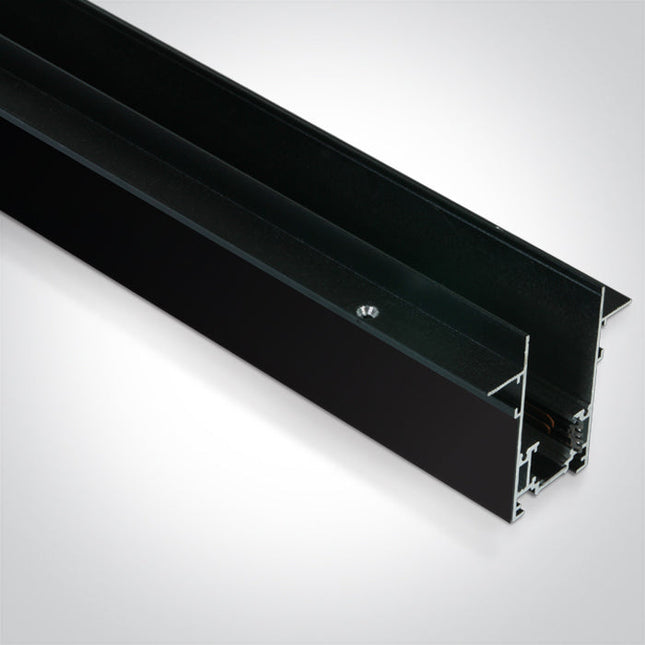 ONE Light | 42001TR/B BLACK MAGNETIC TRIMLESS PROFILE 1m 48V MAXI - OEM NORDIC - Quality Parts Distribution