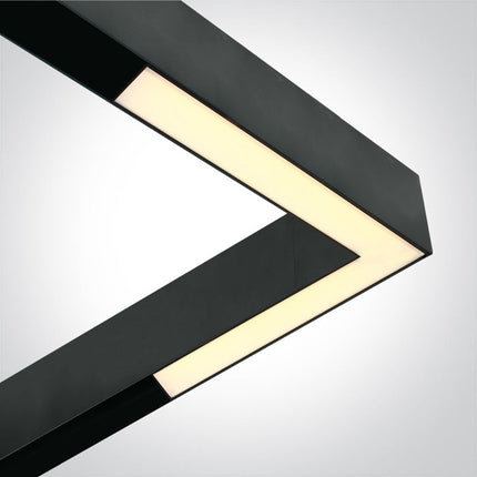 ONE Light | 42100E/B/W BLACK 25W CORNER LIGHT WW 48V IP20 MAXI - OEM NORDIC - Quality Parts Distribution
