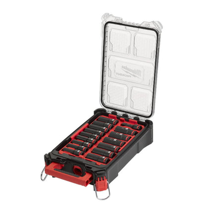Socket set | Milwaukee 1/2in DEEP PACKOUT 16 PCS - OEM NORDIC - Quality Parts Distribution