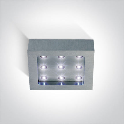 ONE Light | 50101/AL/BL ALUMINIUM 9xLED BLUE 230v - OEM NORDIC - Quality Parts Distribution