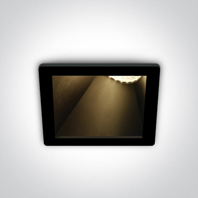 ONE Light | 50105MA/B/B BLACK GU10 10W BLACK REFLECTOR DARK LIGHT ASYMMETRIC - OEM NORDIC - Quality Parts Distribution