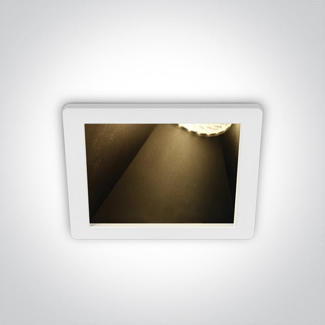 ONE Light | 50105MA/W/B WHITE GU10 10W BLACK REFLECTOR DARK LIGHT ASYMMETRIC - OEM NORDIC - Quality Parts Distribution