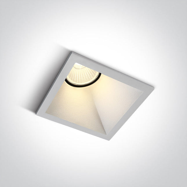 ONE Light | 50108A/W/W WHITE LED 8W WW IP20 50deg ASYMMETRIC 230V DARK LIGHT - OEM NORDIC - Quality Parts Distribution