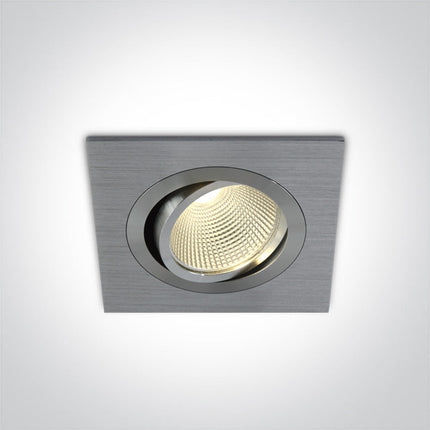 ONE Light | 51112/AL/W ALUMINIUM COB LED 12w 700mA WW 38deg ADJUSTABLE - OEM NORDIC - Quality Parts Distribution