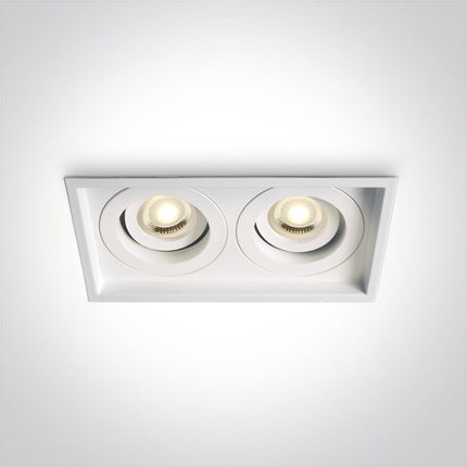 ONE Light | 51205N/W WHITE GU10 2x10w ADJUSTABLE - OEM NORDIC - Quality Parts Distribution