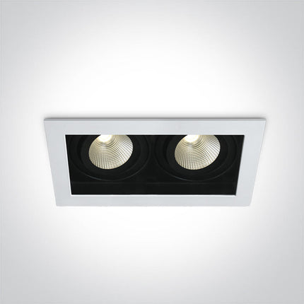 ONE Light | 51212E/W/W WHITE LED 2x12W WW IP44 700mA 40deg ADJUSTABLE SEMI DARK LIGHT - OEM NORDIC - Quality Parts Distribution
