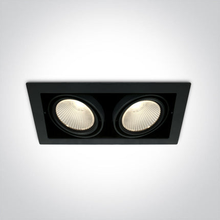 ONE Light | 51230/B/W BLACK COB LED 2x30W WW 38deg 230V - OEM NORDIC - Quality Parts Distribution