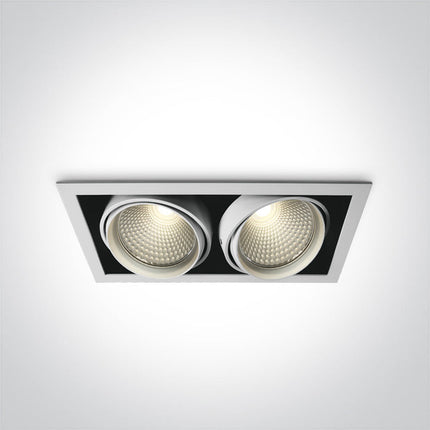 ONE Light | 51240B/W/W WHITE COB LED 2x40W WW 36d IP20 230v - OEM NORDIC - Quality Parts Distribution