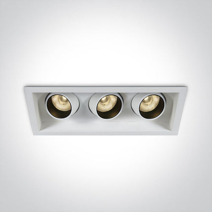 ONE Light | 51306M/W/W WHITE COB LED 3X6W WW 350mA 24deg IP20 ADJUSTABLE - OEM NORDIC - Quality Parts Distribution