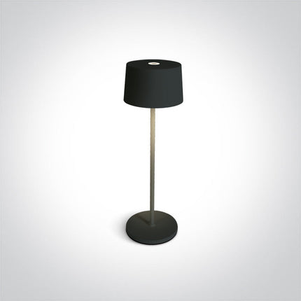 ONE Light | 61082A/B BLACK LED 3,3W WW TABLE LAMP RECHARGEABLE USB SOCKET IP65 DIMMABLE - OEM NORDIC - Quality Parts Distribution