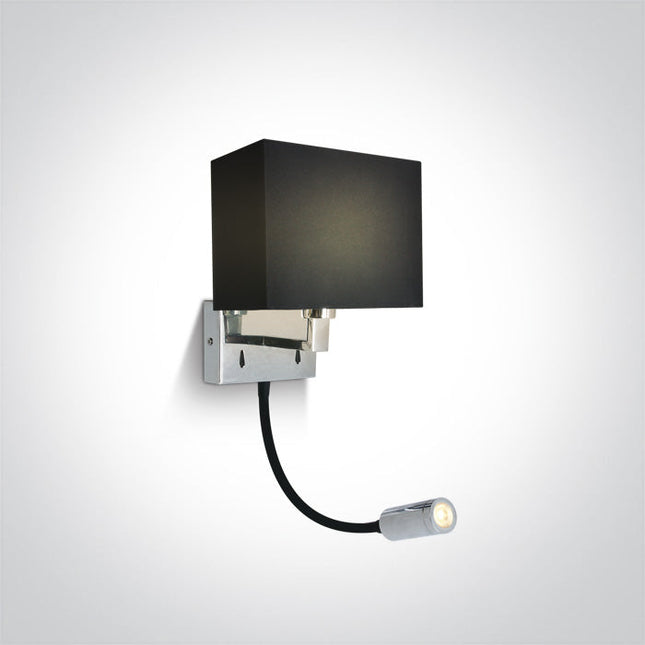 ONE Light | 61122/C/W CHROME WALL LIGHT LED 3W WW + 8W E14 230v - OEM NORDIC - Quality Parts Distribution
