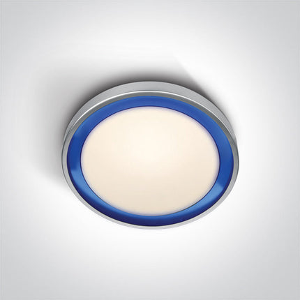 ONE Light | 62010/G/BL GREY LED 11W WW BLUE RING 230v - OEM NORDIC - Quality Parts Distribution
