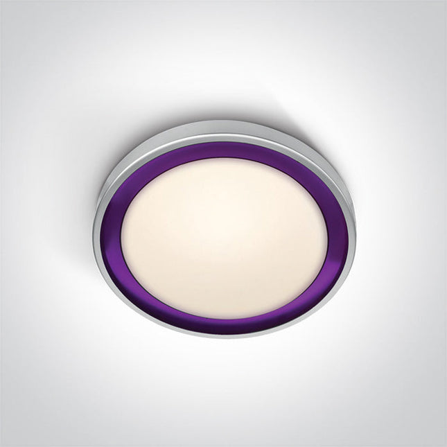 ONE Light | 62010/G/V GREY LED 11W WW VIOLET RING 230v - OEM NORDIC - Quality Parts Distribution