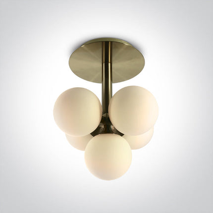 ONE Light | 62116A/BBS BRUSHED BRASS CEILING LIGHT 5x9w G9 100-240v - OEM NORDIC - Quality Parts Distribution