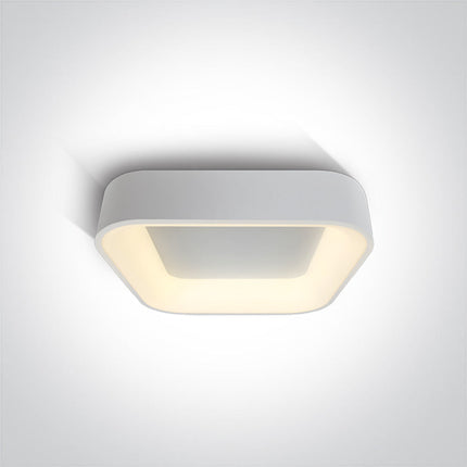 ONE Light | 62132NA/W/W WHITE SQUARE PLAFO LED 38W WW IP20 230V - OEM NORDIC - Quality Parts Distribution
