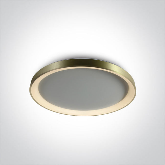 ONE Light | 62148L/BBS/W BRUSHED BRASS PLAFO LED 48W WW IP20 230V - OEM NORDIC - Quality Parts Distribution