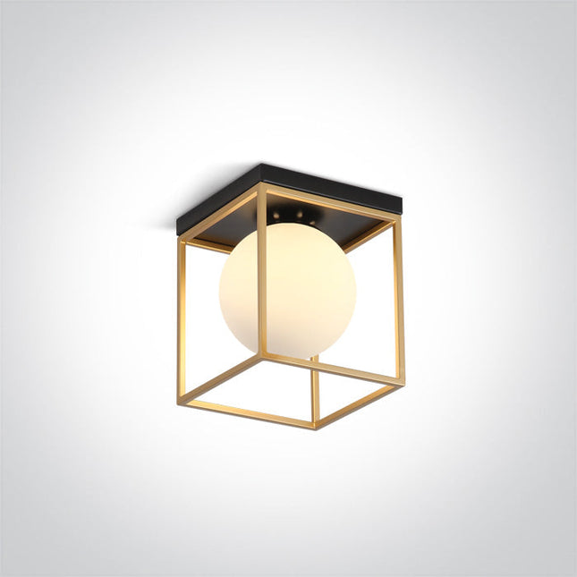 ONE Light | 62174A/BS BRASS CEILING LIGHT 8w E14 100-240v - OEM NORDIC - Quality Parts Distribution